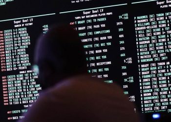 While Super Bowl TV ratings went down, betting on the big game soared in states across America