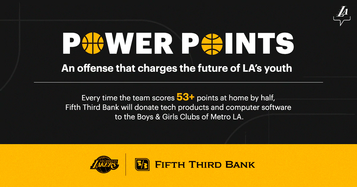 Lakers Announce Sponsorship with Fifth Third Bank